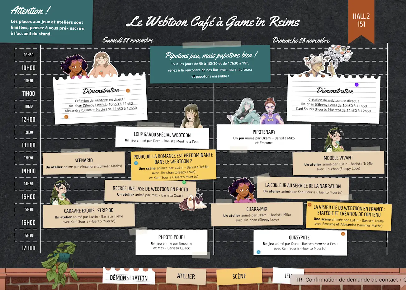 Planning webtoon café