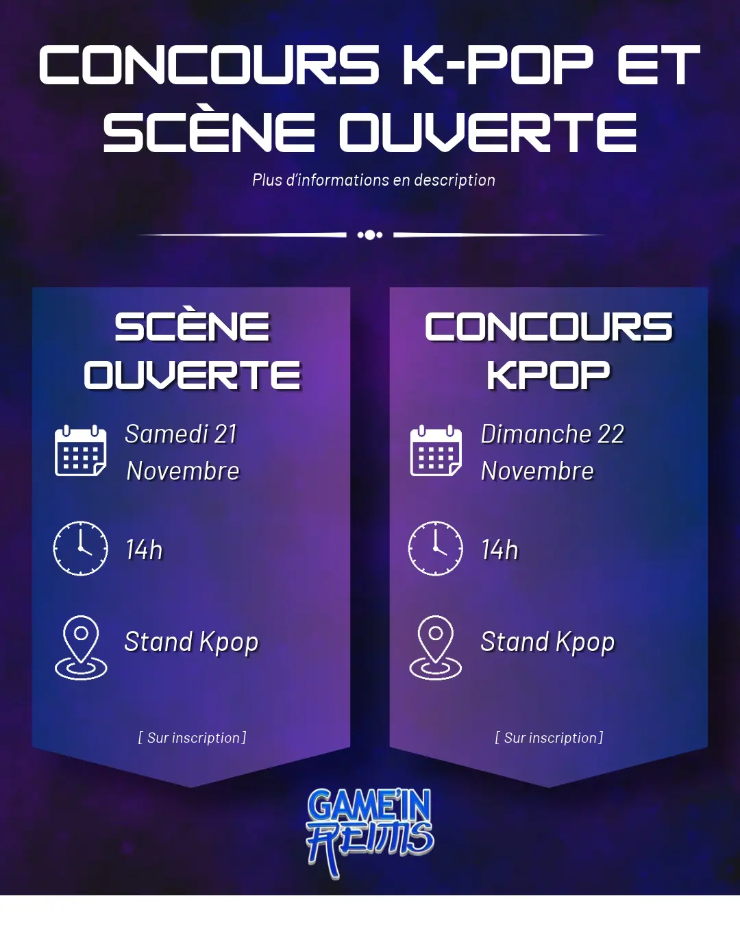 scène ouverte et concours Kpop
